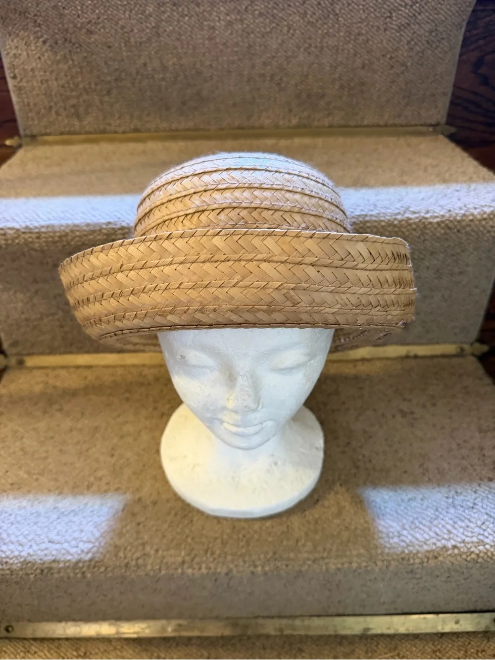 Liz Claiborne 80’s Style Straw Boater Hat - Women Accessories